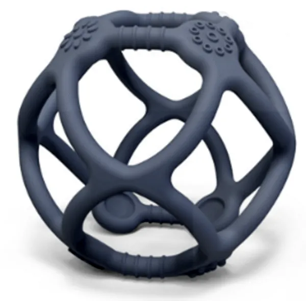 Ball biteball i silikon med taktile overflater